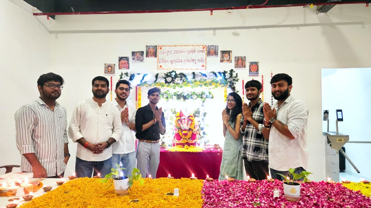 Festivals at SkedGroup — company culture and team life — festival celebration — Ganesh Chaturthi — Festivals Ganeshji 6 — photo 19